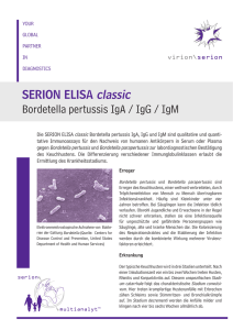 SERION ELISA classic Bordetella pertussis IgA / IgG / IgM