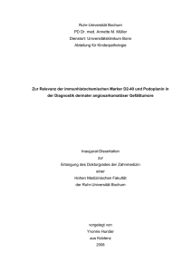 Zur Relevanz der immunhistochemischen Marker D2