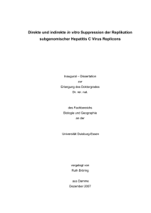 Direkte und indirekte in vitro Suppression der