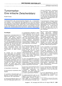 Tumormarker - Deutsches Ärzteblatt
