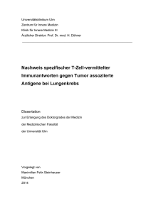 Nachweis spezifischer T-Zell-vermittelter Immunantworten gegen