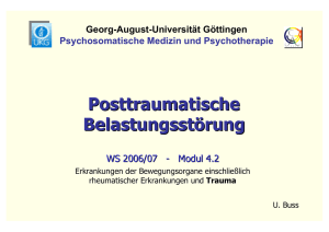 Posttraumatische Belastungsstörung - psychosomatik