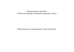 Wettbewerbsstrategien international agierender Airlines