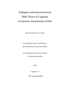 Endogene und tumorassoziierte MHC Klasse II