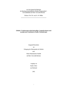 Zelluläre Veränderungen nicht-kleinzelliger Lungenkarzinome nach