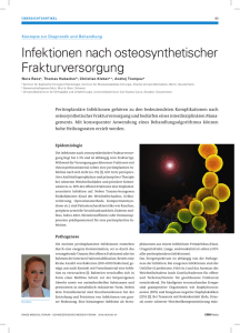 Infektionen nach osteosynthetischer Frakturversorgung