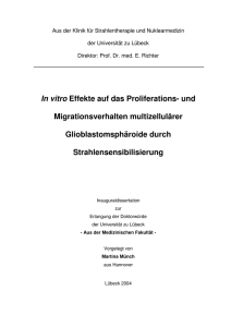 In vitro Effekte auf das Proliferations