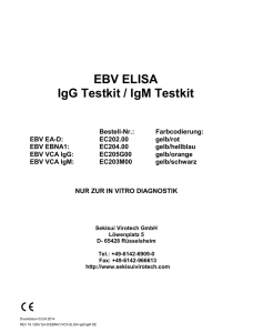 EBV ELISA IgG Testkit / IgM Testkit