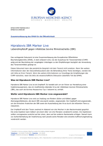 Hiprabovis IBR Marker Live - European Medicines Agency
