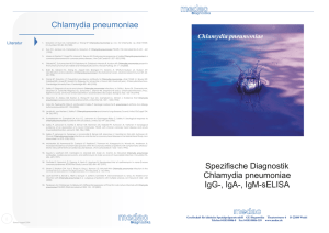 Spezifische Diagnostik Chlamydia pneumoniae IgG, IgA, IgM