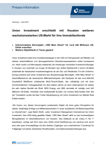 Presse-Information - Union Investment Real Estate GmbH
