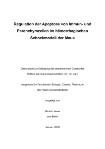 Regulation der Apoptose von Immun - Dissertationen Online an der