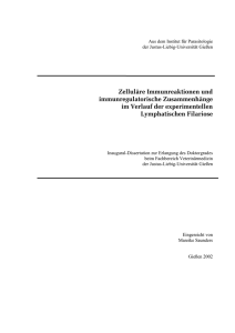 Zelluläre Immunreaktionen und immunregulatorische