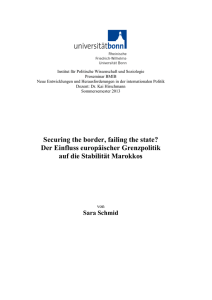 Securing the border, failing the state? Der Einfluss europäischer