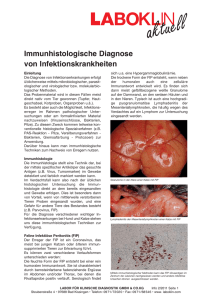 Immunhistologische Diagnose von Infektionskrankheiten