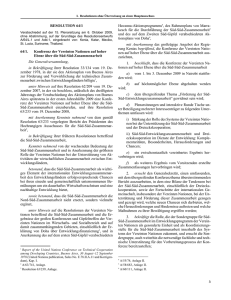 RESOLUTION 64/1 64/1. Konferenz der Vereinten Nationen auf