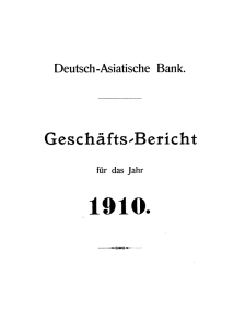 GeschäftS`Bericht - Historische Gesellschaft der Deutschen Bank