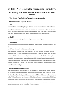 1. Vor 1938: The British Dominion of Australia