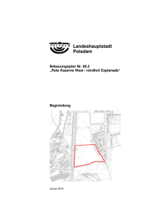 Begründung - Landeshauptstadt Potsdam