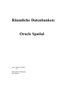 Räumliche Datenbanken: Oracle Spatial