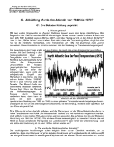 G. Abkühlung durch den Atlantik von 1940 bis 1970?