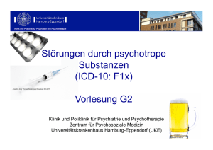 Störungen durch psychotrope Substanzen (ICD-10: F1x