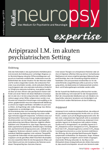 Aripiprazol I.M. im akuten psychiatrischen Setting