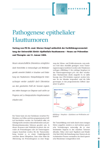 Patohogenese epithelialer Hauttumoren