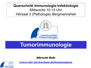 Tumorimmunologie - Ruhr