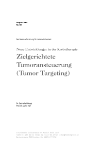 Tumor Targeting - Forschung für Leben
