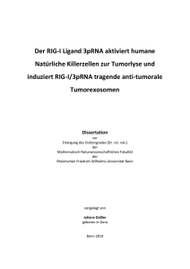 Der RIG-I Ligand 3pRNA aktiviert humane Natürliche Killerzellen zur