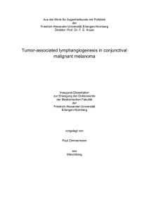 Tumor-associated lymphangiogenesis in conjunctival