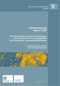 Klimaanpassung Bayern 2020 - Der Klimawandel und seine