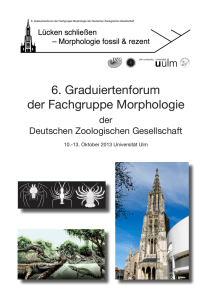 6. Graduiertenforum der Fachgruppe Morphologie