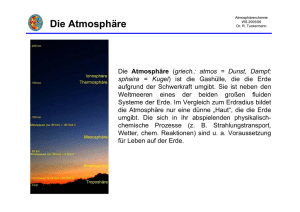 Struktur der Atmosphäre