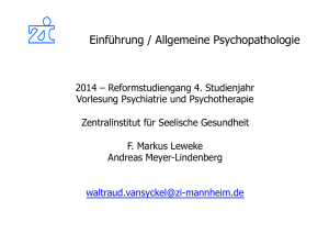 Psychopathologie und Intro (Leweke)