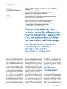 Chancen und Risiken der blut - Deutsche Gesellschaft für Pathologie