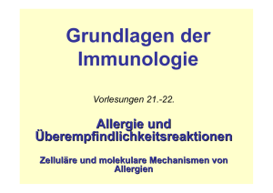 Grundlagen der Immunologie