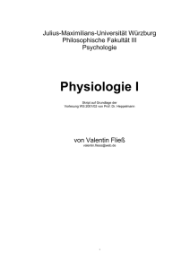 Physiologie I - Universität Würzburg