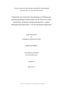 Funktionelle und zytotoxische Untersuchungen zur Wirkung eines