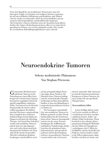 Neuroendokrine Tumoren - Universität Duisburg