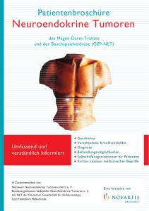 Patientenbroschüre - Neuroendokrine Tumoren