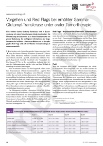 Glutamyl-Transferase unter oraler Tumortherapie