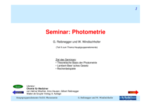 Seminar Photometrie