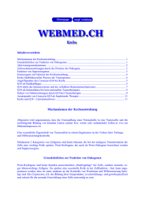 Mechanismen der Krebsentstehung