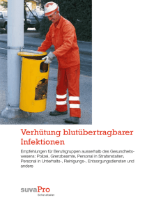 Verhütung blutübertragbarer Infektionen