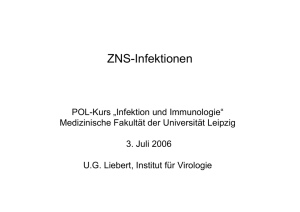 ZNS-Infektionen - Universität Leipzig