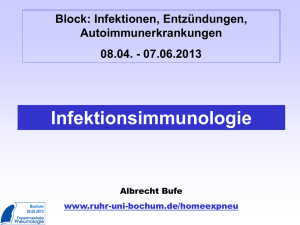 Infektion - Ruhr-Universität Bochum