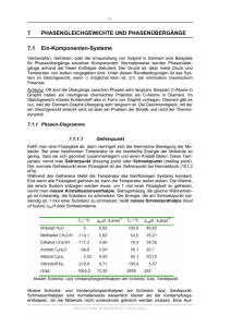 7 PHASENGLEICHGEWICHTE UND PHASENÜBERGÄNGE 7.1 Ein