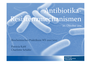 Antibiotika - Resistenzmechanismen